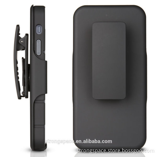 Shell Holster Case for Apple iPhone 5 / 5S with Kick-Stand & Belt Clip